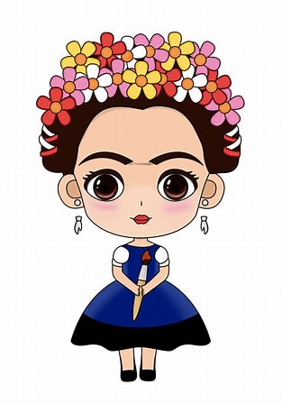 Frida Kahlo Cartoon Wallpapers - Top Free Frida Kahlo Cartoon Backgrounds -  WallpaperAccess